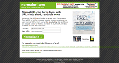 Desktop Screenshot of normalurl.com