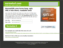 Tablet Screenshot of normalurl.com